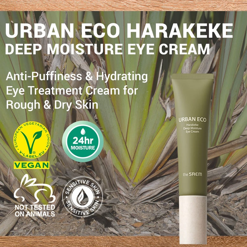 THESAEM Urban Eco Harakeke Deep Moisture Eye Cream 1.01oz. - Vegan Under Eye Cream with Harakeke Root Extract - Calms Puffiness - Reduces Fine Lines - Replenishes Vitality and Moisture of Tired Eyes - Image 2